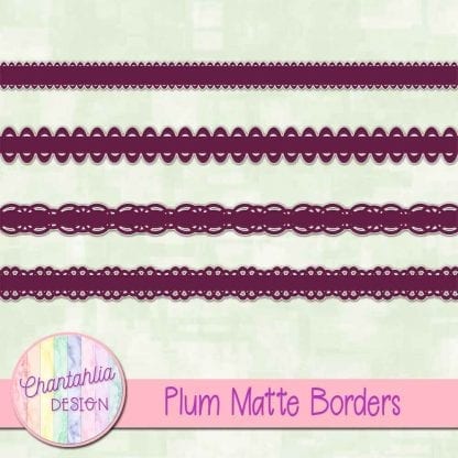 plum matte borders