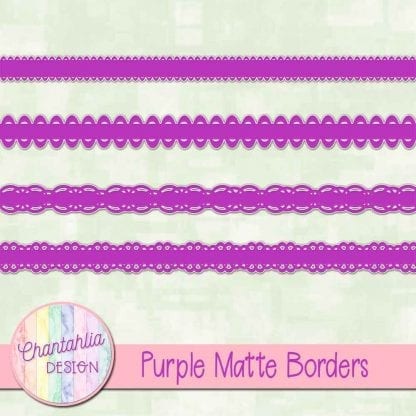 purple matte borders