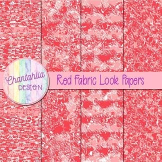 red fabric look papers