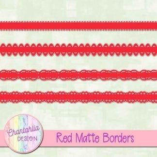 red matte borders