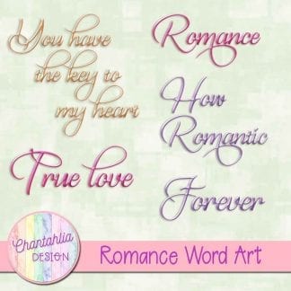 romance word art