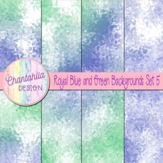 royal blue and green digital paper backgrounds