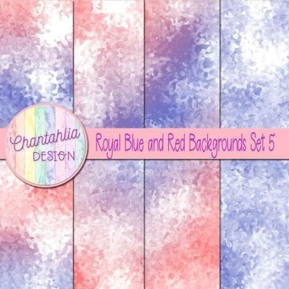 royal blue and red digital paper backgrounds