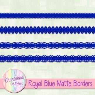 royal blue matte borders
