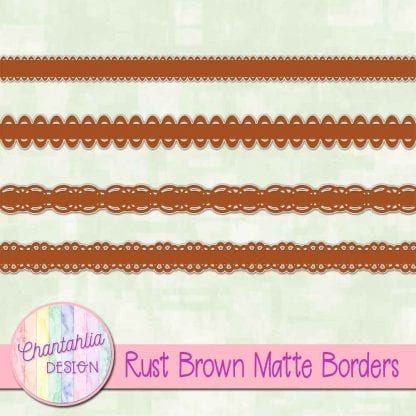 rust brown matte borders