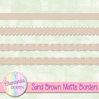 sand brown matte borders