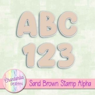 sand brown stamp alpha