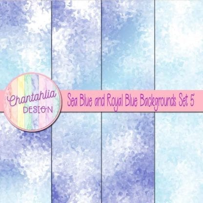 sea blue and royal blue digital paper backgrounds