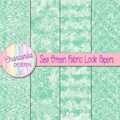sea green fabric look papers