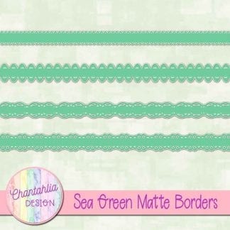 sea green matte borders