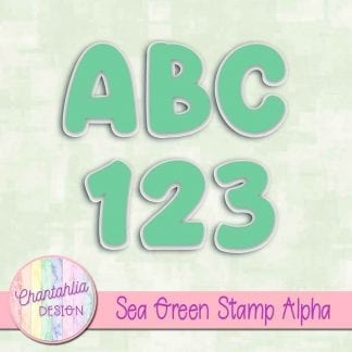 sea green stamp alpha