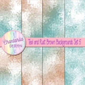 teal and rust brown digital paper backgrounds