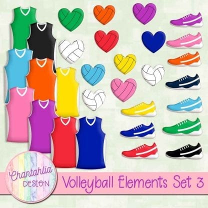 free volleyball design elements