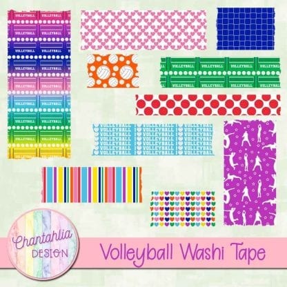 free volleyball washi tape