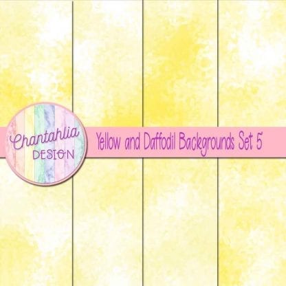 yellow and daffodil digital paper backgrounds