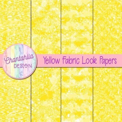 yellow fabric look papers