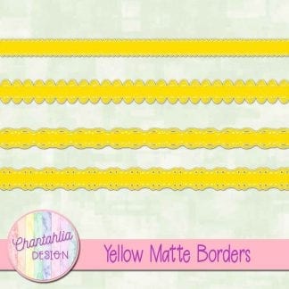 yellow matte borders