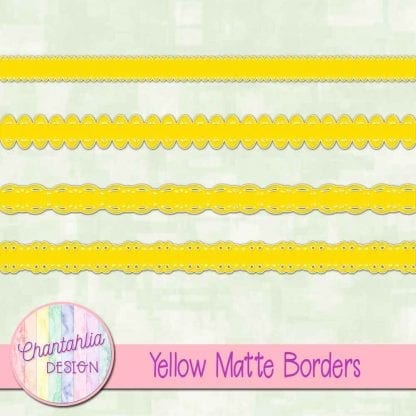 yellow matte borders