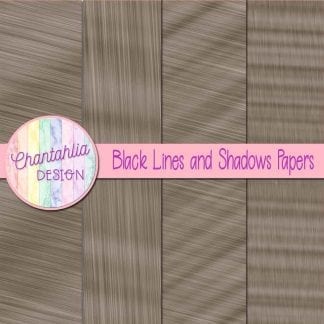 Free black lines and shadows digital papers