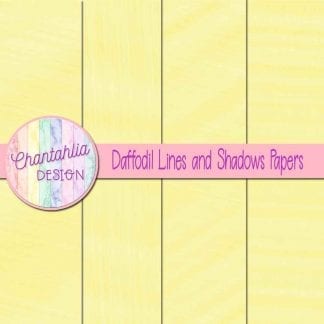 Free daffodil lines and shadows digital papers