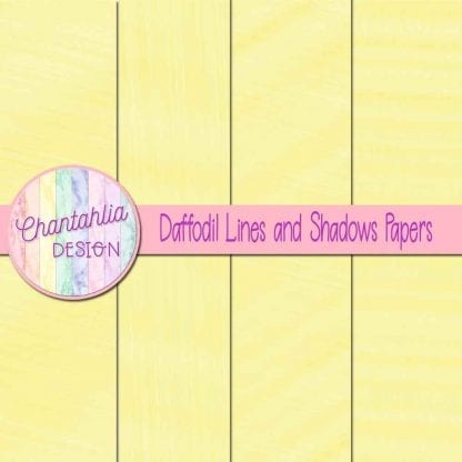 Free daffodil lines and shadows digital papers