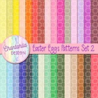 Free digital papers featuring Easter egg patterns