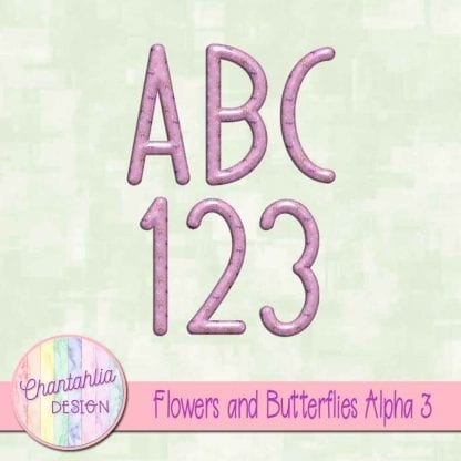 Free alpha in a Flowers and Butterflies theme