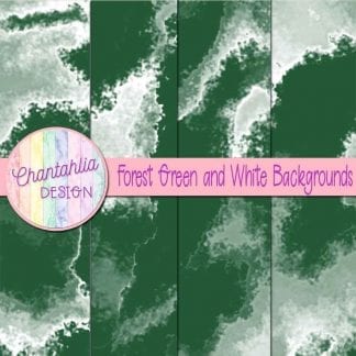 Free forest green and white digital paper backgrounds