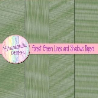 Free forest green lines and shadows digital papers