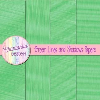 Free green lines and shadows digital papers