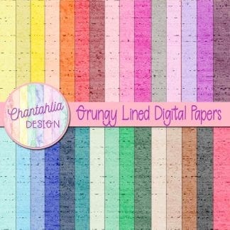 Free digital papers featuring a grungy lined design