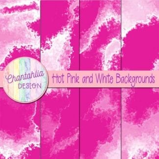Free hot pink and white digital paper backgrounds
