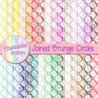joined grunge circles digital papers