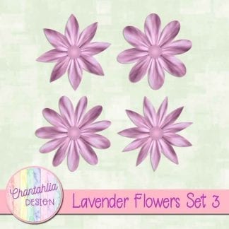 Free lavender flowers design elements