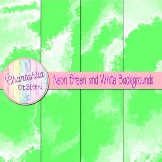 Free neon green and white digital paper backgrounds