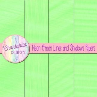 Free neon green lines and shadows digital papers