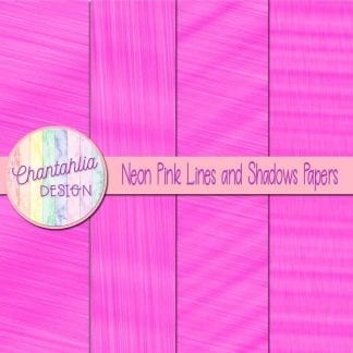 Free neon pink lines and shadows digital papers