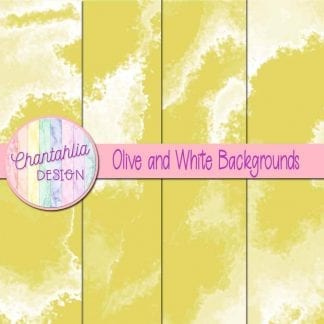 Free olive and white digital paper backgrounds