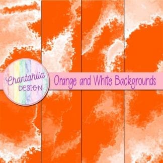Free orange and white digital paper backgrounds