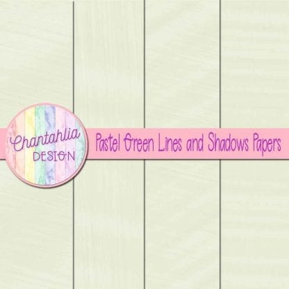 Free pastel green lines and shadows digital papers