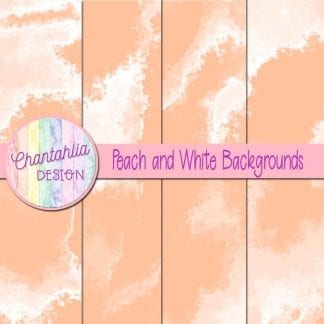 Free peach and white digital paper backgrounds