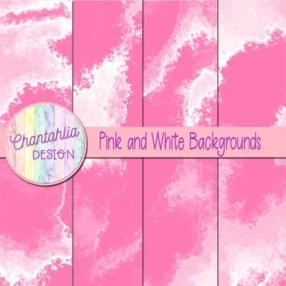 Free pink and white digital paper backgrounds