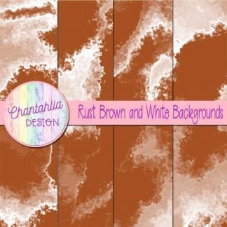 Free rust brown and white digital paper backgrounds