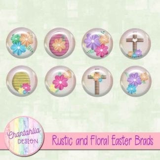free rustic and floral easter brads