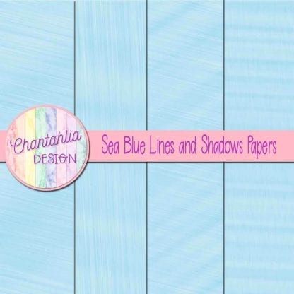 Free sea blue lines and shadows digital papers