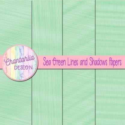 Free sea green lines and shadows digital papers