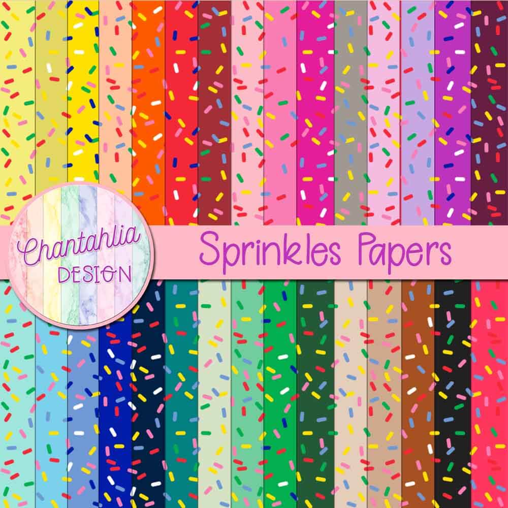 Free Sprinkles Digital Papers For Digital Scrapbooking Free Sprinkles Digital Papers For Digital Scrapbooking