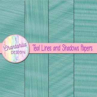 Free teal lines and shadows digital papers