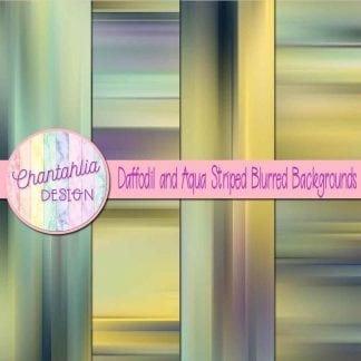free daffodil and aqua striped blurred backgrounds