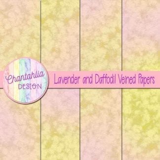 free lavender and daffodil veined papers